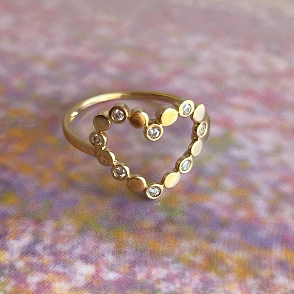 14k Gold Heart Ring